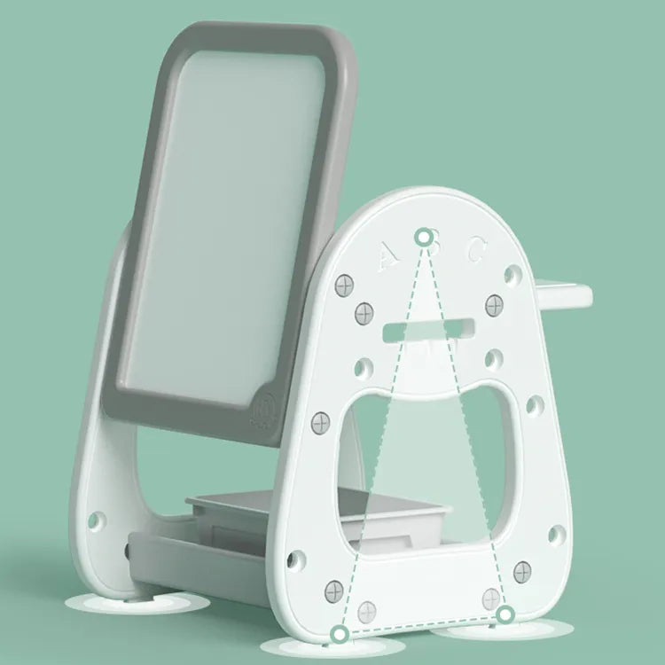 Atfaluna 3-in-1 Kids Table & Chair Set with Drawing Board